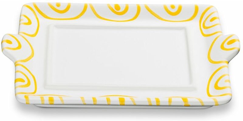 Gmundner Keramik - Gelbgeflammt, Unterteil Butterdose