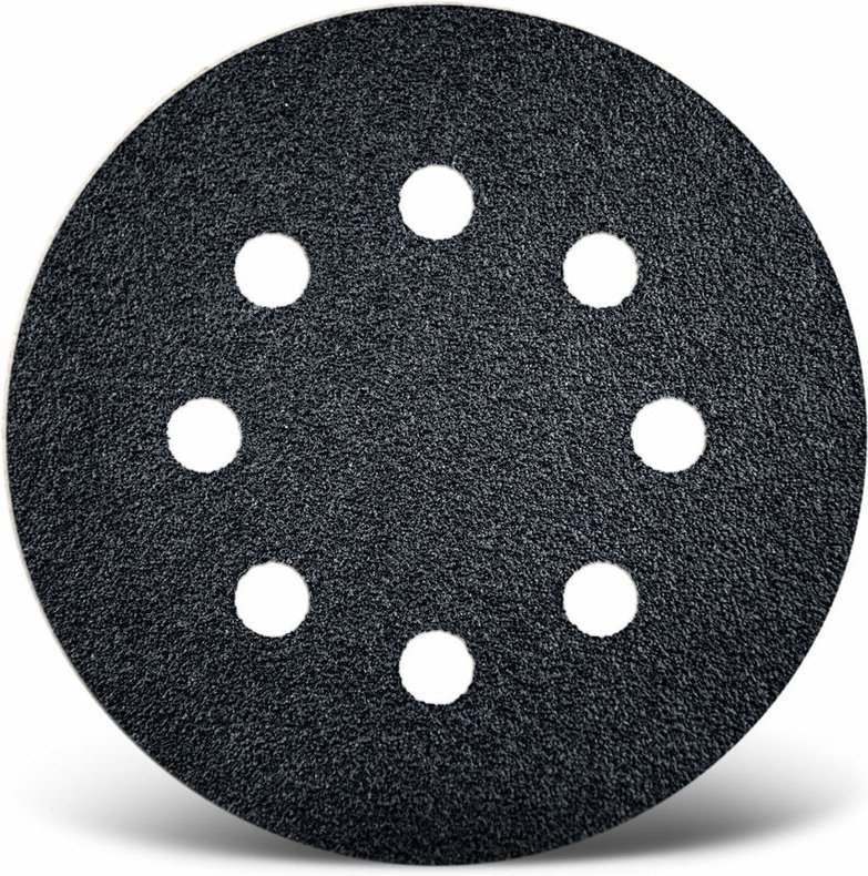 MENZER Black Klett-Schleifscheiben, 115 mm, 8-Loch, f. Exzenterschleifer, Siliciumcarbid (25 Stk.) K24