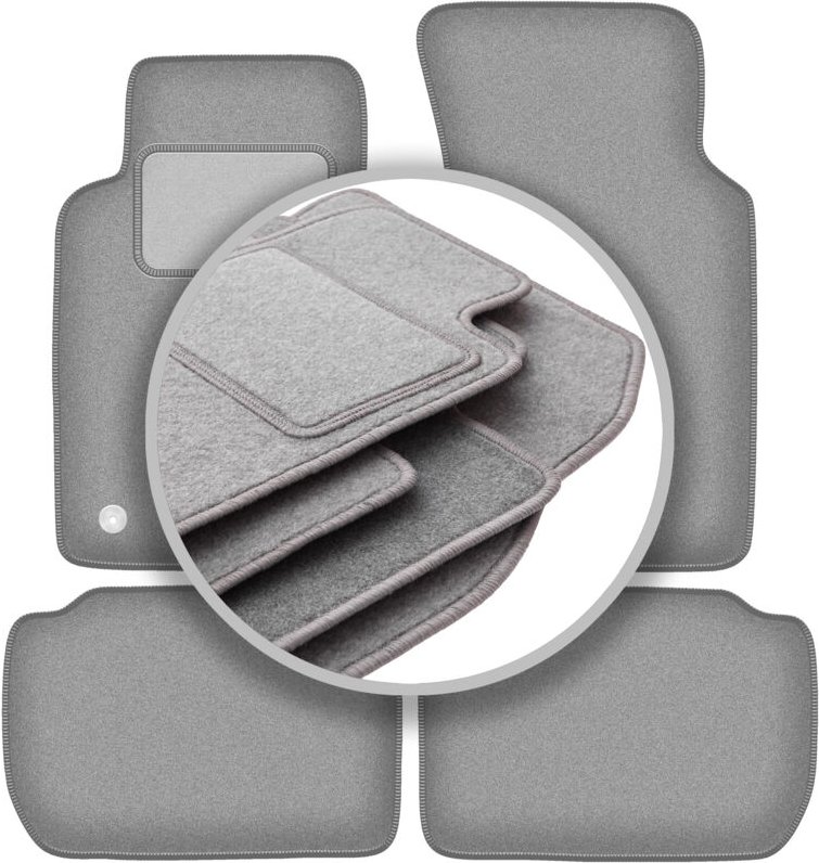Graue Autofußmatten für: Ford Sierra Kombi, Limousine, Liftback (1982-1993)