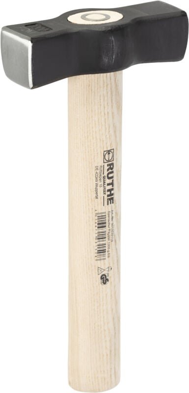 Fäustel 1.000g Spanische Form mit Eschenstiel - Ruthe