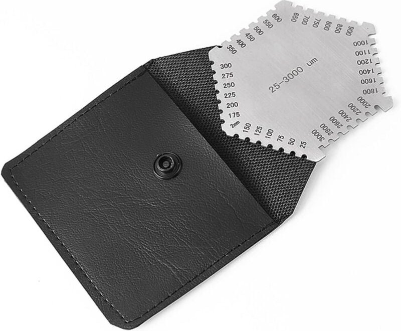 Nassfilmdickenmessgerät aus Edelstahl, hochpräzises Nasskammdickenmessgerät aus Edelstahl 25–3000 µm zur Messung der Lac...