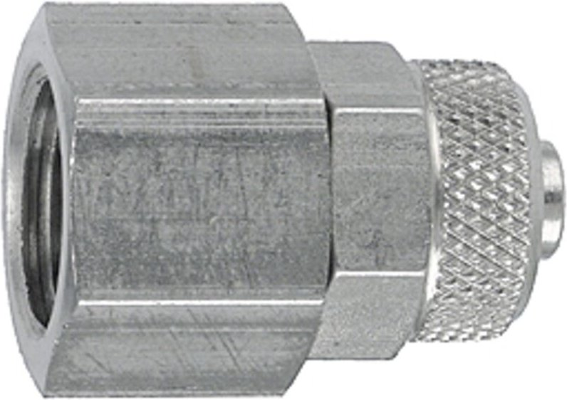 Gerade Aufschraubverschraubung, g 1/4 i., Schlauch 6/4, es 1.4571 - Riegler