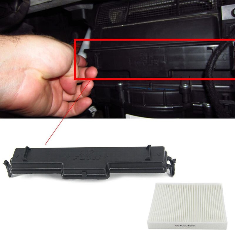 Zoternen - Innenraumluftfilter, Klimaanlage und Zugangstür-Kit für Dodge Ram 1500 68406048AA