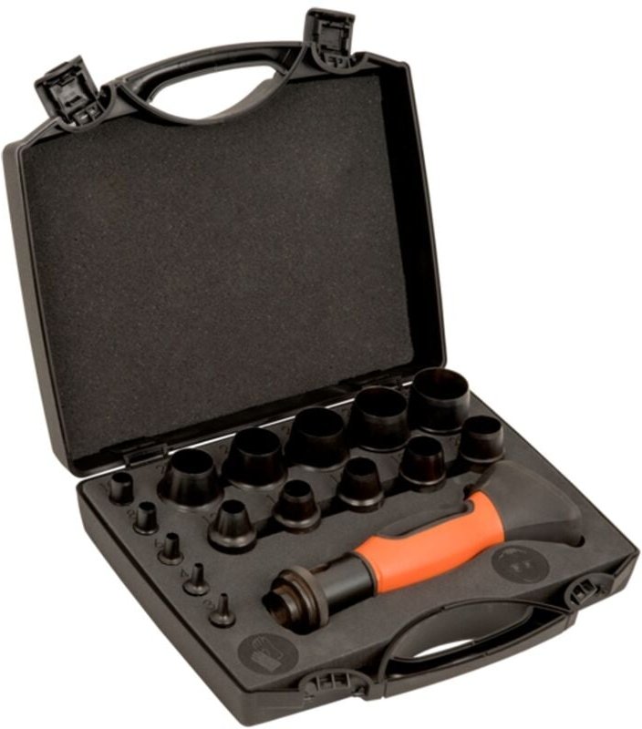 Bahco Wechselbarer Lochstanzen-Satz 3 mm-30 mm - 16 tlg. im Kunststoffkoffer