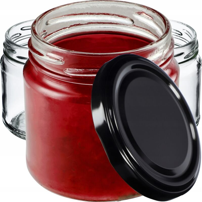 Kadax - Kleine Einmachgläser 200 ml, Marmeladengläser, fi66 mm, Minigläser für Honig und Gewürze, Luft