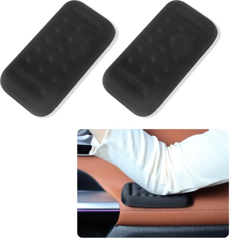 Thumbnail - 2 Stück Auto-Armlehnen-Ellenbogenschützer mit Memory Foam-Polster zur Armstütze, universelles Autotür-Armlehnenpolster, ...