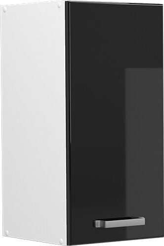 Hängeschrank R-Line, Schwarz Hochglanz, 30 cm Vicco