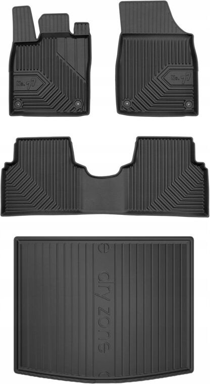 SET 77 Gummimatten und Abdeckung VW ID.3 Schrägheck ab 2019-