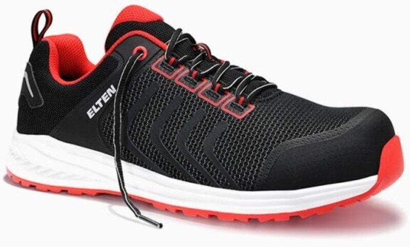Sicherheitshalbschuh LIVAS S1P HRO SRC ESD schwarz-rot Gr. 43