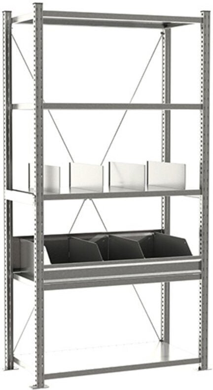 Regale für die Werkstatt 5 Ebenen - Startmodul - 2000x1000x500 - Max. Belastung pro Ebene 150kg/Ebene - RAYADC/SEP/1050/...