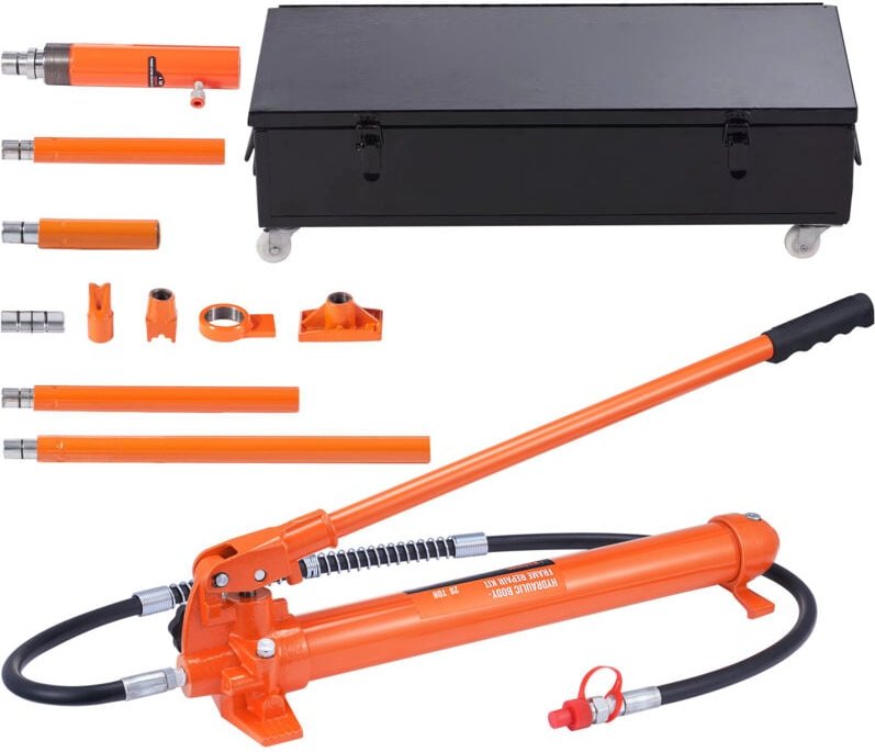 20-Tonnen-Porta-Power-Kit, hydraulischer Wagenheber mit 4,6-Fuß-Ölschlauch, Autorahmen-Reparaturwerkzeug, Aufbewahrungsk...