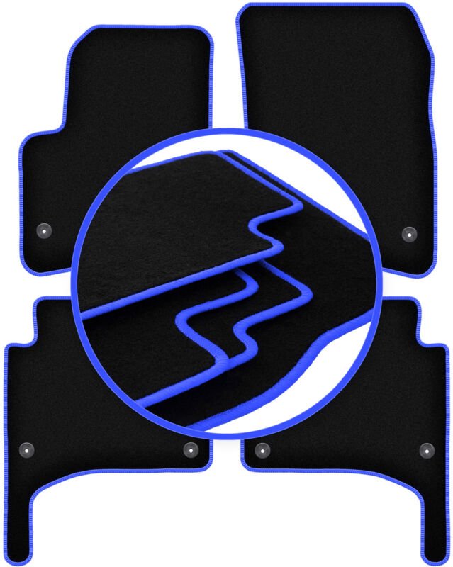 CARLUX-BLUE Autofußmatten für: Porsche Cayenne I SUV (2002-2010)