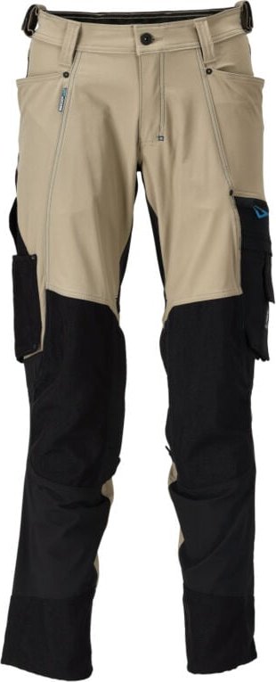 Arbeitshose mit Kniepolstertaschen MASCOT Advanced - 23179-311-Sand-82-52