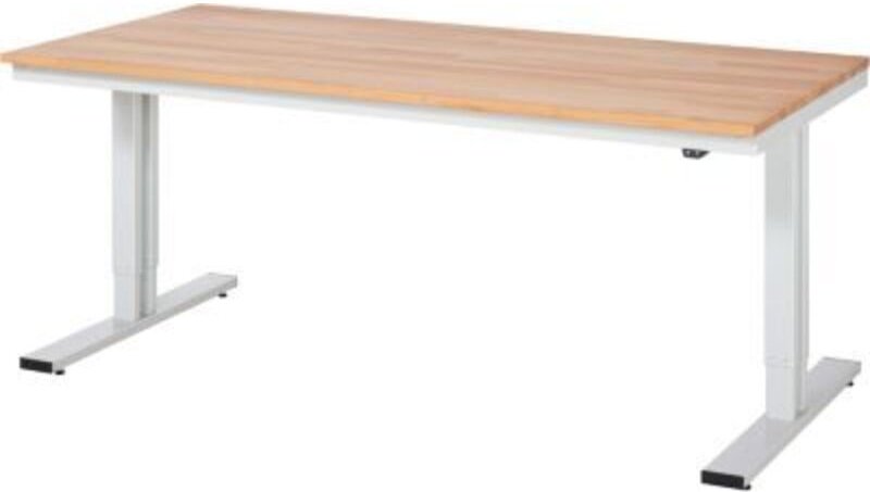 Werktisch adlatus 300 elektrisch höhenverstellbar Buche-Massiv-Platte 2000 mm x 1000 mm - RAU