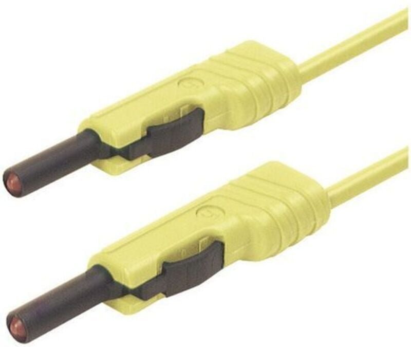 SKS Hirschmann MLB 50/1 V ge Messleitung Lamellenstecker 4 mm Lamellenstecker 4 mm 0.50 m Gelb 1 St.