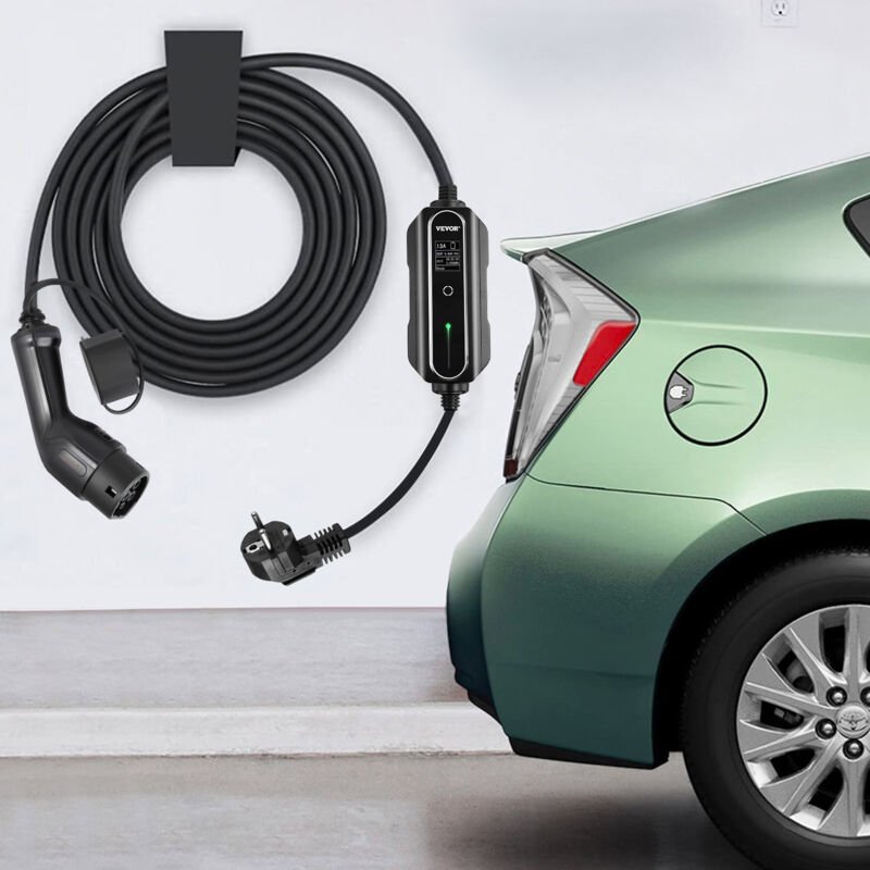 Thumbnail - Mophorn - Tragbares EV-Ladegerät von , Typ 2, 13 a, Ladegerät für Elektrofahrzeuge mit 10 Meter langem 3-poligem UK-Stec...