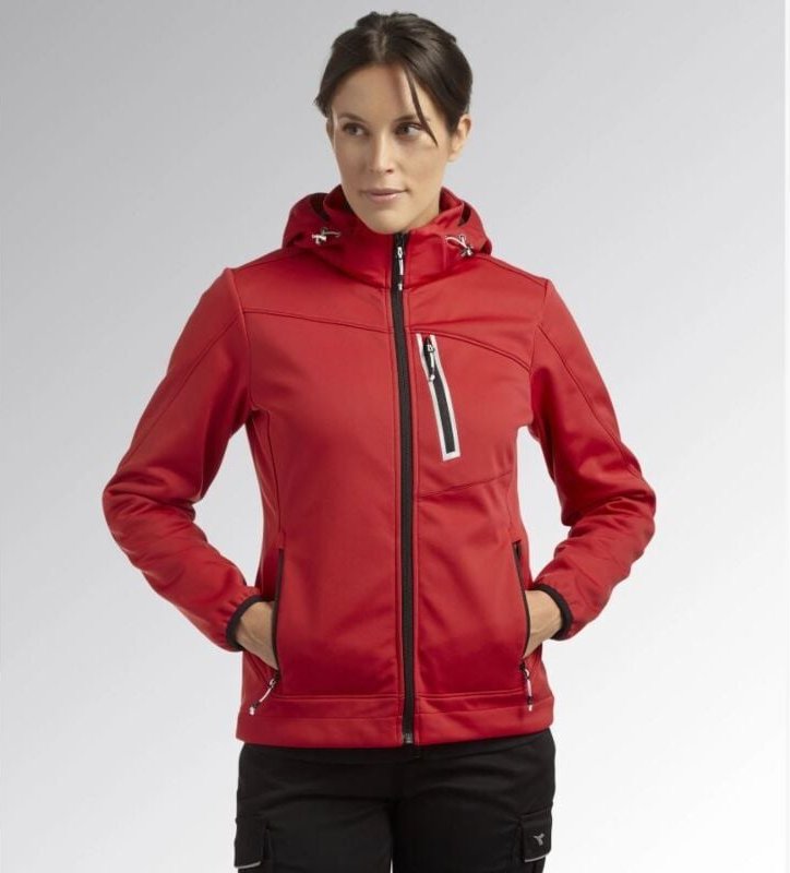 Thumbnail - Veste de travail femme rouge softshell ATHENA Diadora Utility 702.179462 S