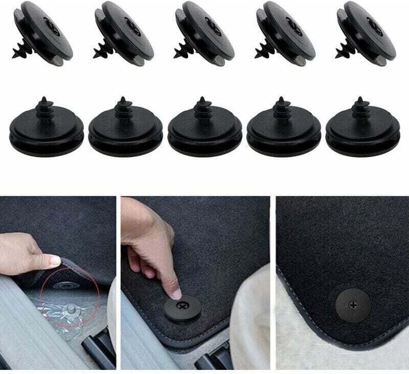 10 Stück Auto-Fußmatten-Clips, rutschfeste, feste Clips