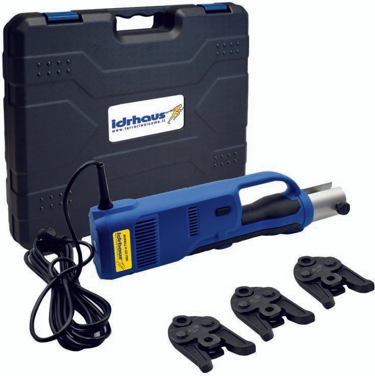 Ferrari Srl - cz-1550 elektrische pressmaschine + profilbacken th 16-20-26