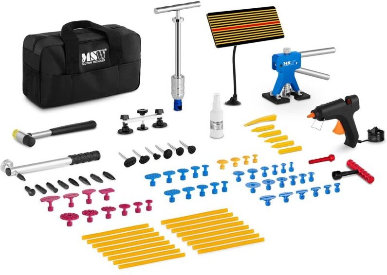 MSW - Dellenreparatur Set Dellenlifter Ausbeulwerkzeug Beulen Reperatur Karosserie 90
