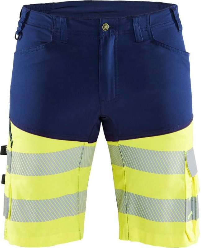 Thumbnail - Kurze Hochsichtbarkeits-Arbeitsshorts Stretch 1541 – Marine/Neongelb 2XL – FR(52) – SE(C58) – Normen