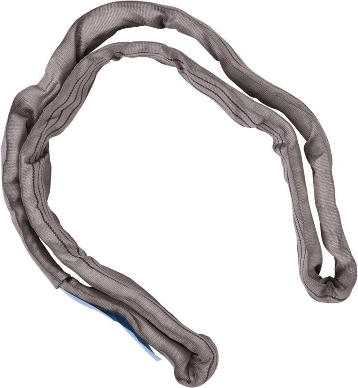 Rundschlinge 4000 kg in Grau - Hebeschlinge mit Doppelmantel nach Önorm EN1492-2, Polyester - 1m