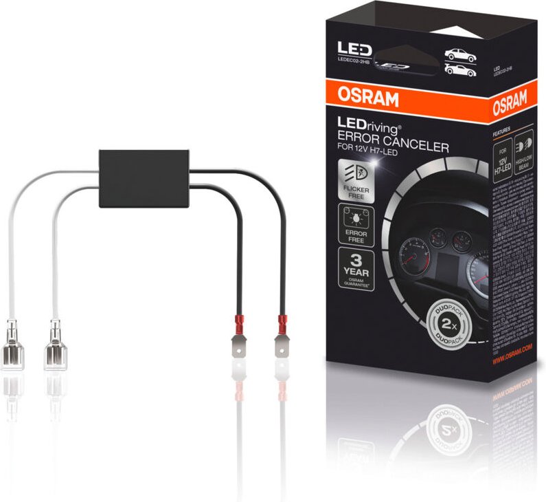 Osram - Automotive CanBus Lastwiderstand LEDEC02-2HB Bauart (Kfz-Leuchtmittel) Canbus Lastwiderstand