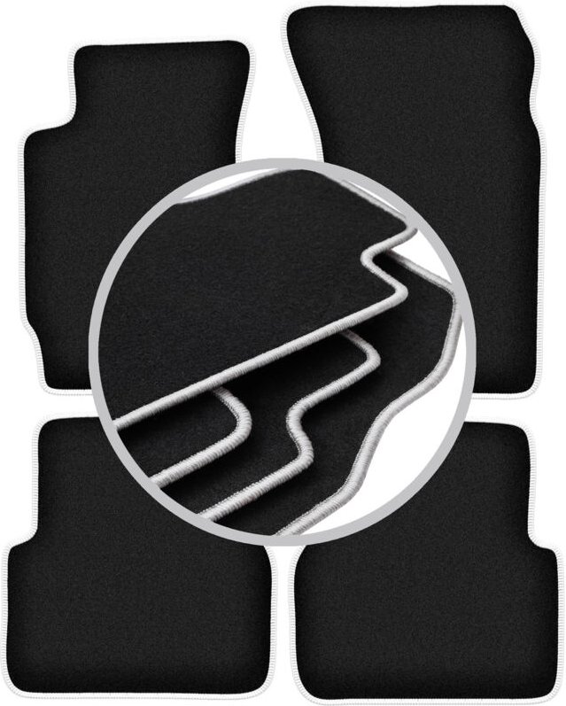 CARLUX-SILVER Autofußmatten für: Subaru Forester II SUV (2002-2008)