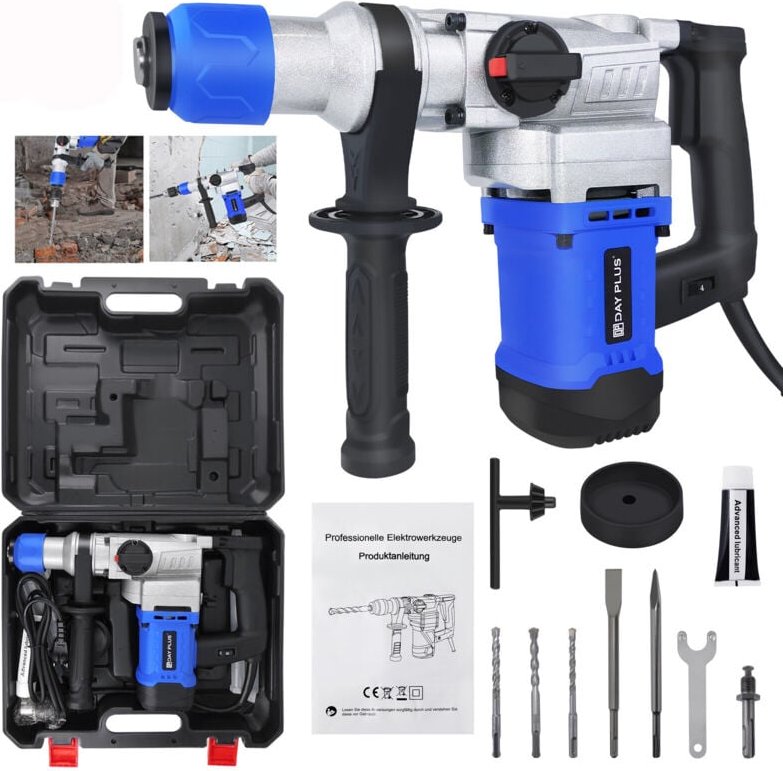 1500W Bohrhammer Stemmhammer Maeißelhammer Bohrmaschine Abbruchhammer SDS Plus