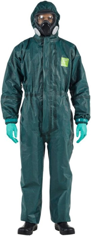 Schutzoverall Typ 3/4/5 AlphaTec 4000, grün, Unisex-Größe: 3XL - Ansell
