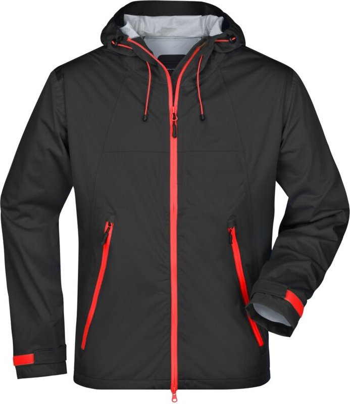 James&nicholson - Ultraleichte Softshelljacke Herren JN1098 Gr. m black/red