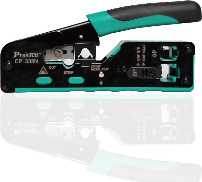 Bluedeer - Kabeltester Crimpwerkzeug-Set CP-335N CAT.5/6/7 Crimpzange, Netzwerk-Abisolierzange