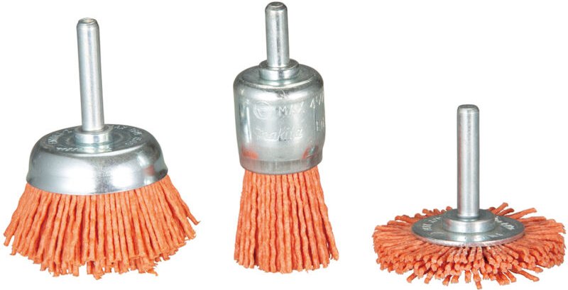 Nylonbürstenset Rot K80 - Grob, 3-tlg. 80G • 3-teilig - Makita
