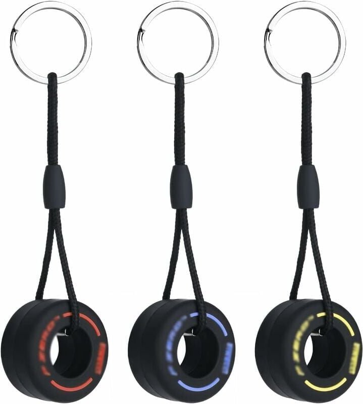 Reifen-Schlüsselanhänger, 3-teiliges Schlüsselanhänger-Set, modischer, ultraweicher Reifen-Schlüsselanhänger, Simulation...