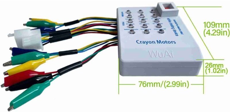Eosnow Elektrofahrzeug Controller Tester Auto reparieren Batterie Multifunktional rotierende Bremsgriff Hall Englische V...