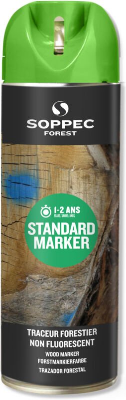 Spraydose - Forstmarkierer SOPPEC nicht fluoreszierend grün 1-2 Jahre standard marker - 131905