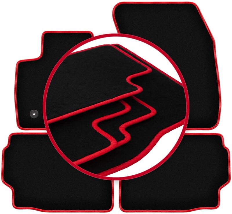 CARLUX-RED Autofußmatten für: Ford Mondeo MK5 Limousine, Kombi (2015-)