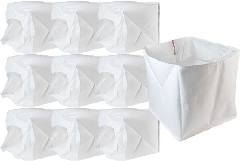 10x Membranfilter Ersatz für Kärcher 6.906-103.0 für Staubsauger - Stofffilter-Set Weiß - Vhbw