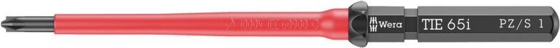 Thumbnail - Wera - Kraftform Kompakt vde 65 i pz/s 1 x 157 mm tie Elektriker Plus/Minus Wechselklinge 1 mm