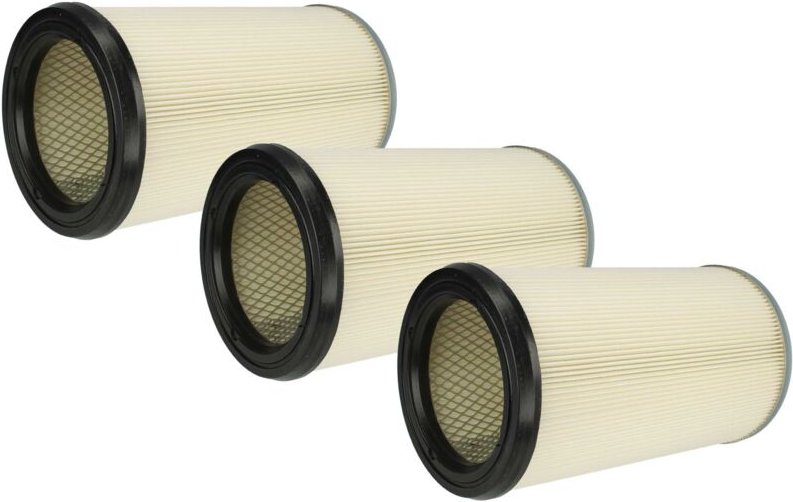 Filterset 3x Faltenfilter kompatibel mit Kärcher nt 601, nt 602, nt 200, nt 602 lp, nt 802 i Staubsauger - Filter, Patro...