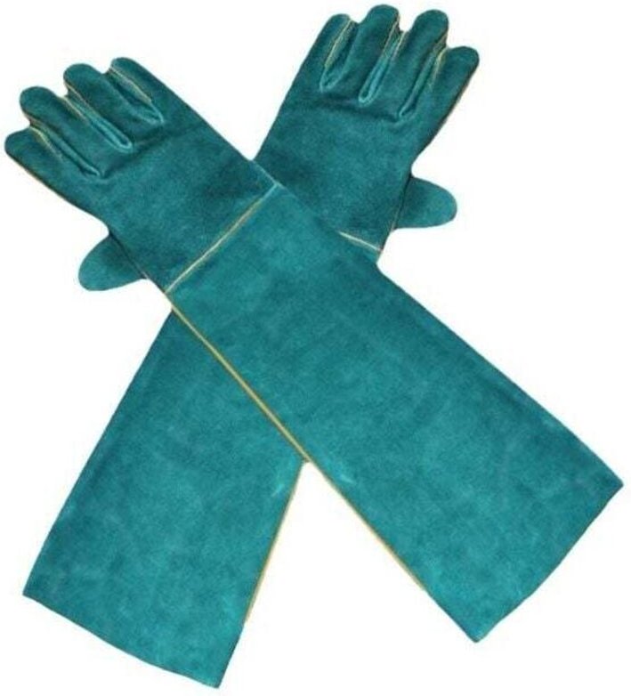 Bissfeste Handschuhe für den Umgang mit Tieren, Sicherheits-Arbeitshandschuhe aus Leder zum Baden, Pflegen und Umgang mi...