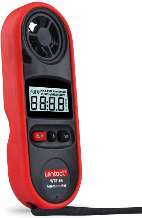 10 Stück ANEMOMETER ANEMOMETER WINDGESCHWINDIGKEIT METER LCD TEMPERATURMESSUNG