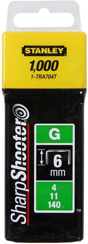 1-TRA708T Klammern Typ g 12mm 1000 St - Stanley