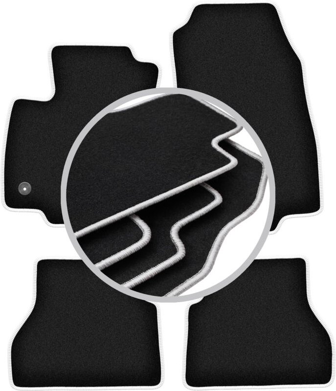 CARLUX-SILVER Autofußmatten für: Ford B-MAX Minivan (2012-2017)