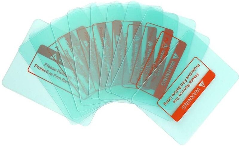 10 Stück Schweißabdeckungs-Linsenplatte, schützende Schweißhelm-Linsenabdeckung 110 x 90 mm