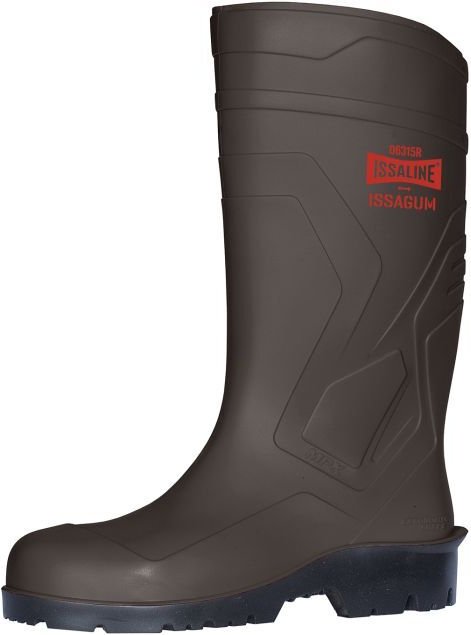 Issaline 06315R-090 Arbeitsstiefel aus Nitric-PVC-Gummi Issagum Braun/Schwarz 46