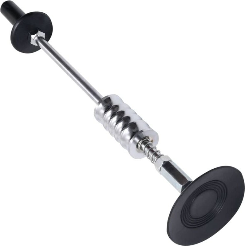 vidaXL Gleithammer mit Saugnapf 59 cm Kohlenstoffstahl