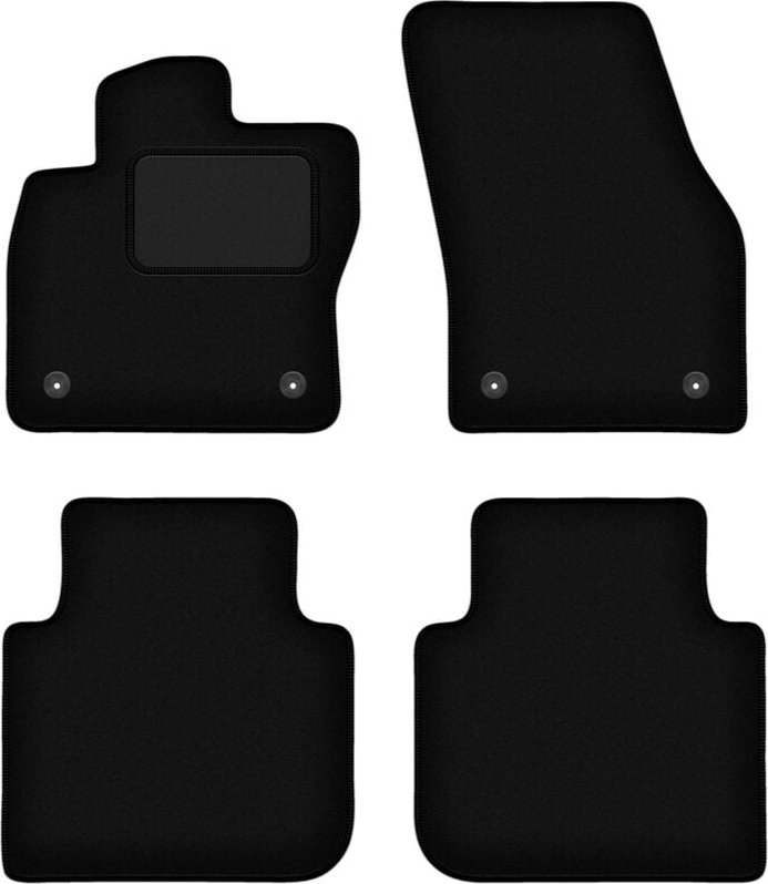 Schwarze Veloursmatten für: Skoda Kodiaq Crossover (2016-)