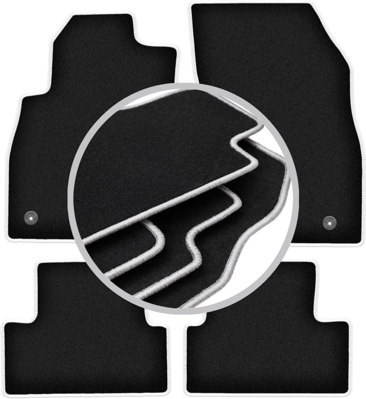 CARLUX-SILVER Autofußmatten für: Chevrolet Cruze Fließheck, Limousine, Kombi (2008-2016)