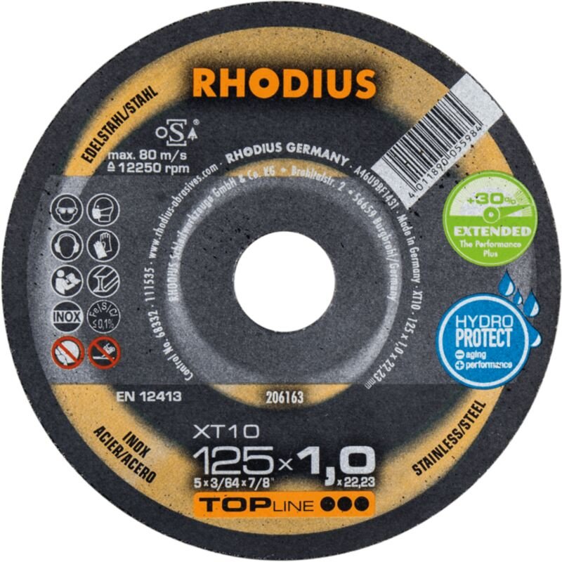 Thumbnail - XT10, 50 Stück, 125 x 1,0 mm, Trennscheibe - Rhodius